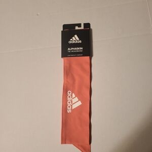 Adidas Orange Tie Alphaskin Headband NWT